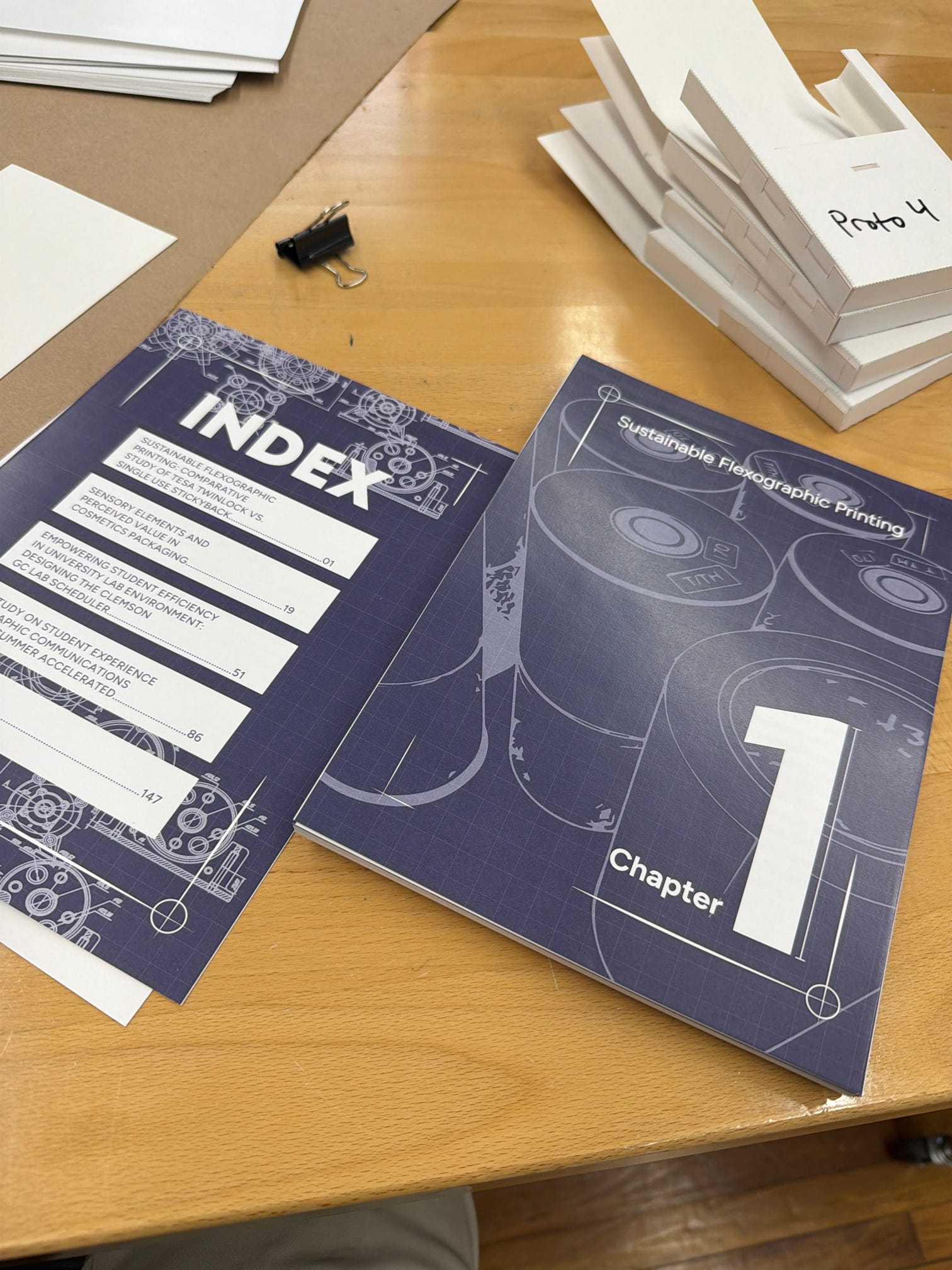 Package design prototype side view