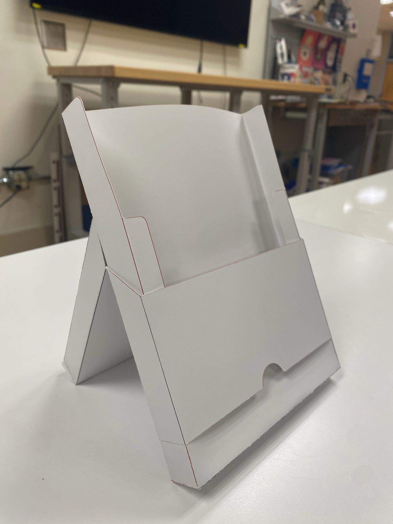 Package design prototype side view