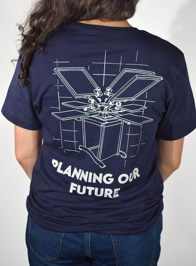 T-shirt design back image